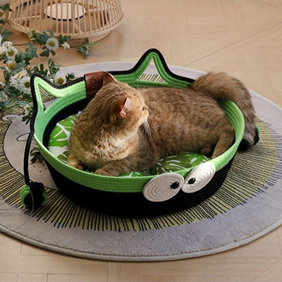 chat panier fun de dos