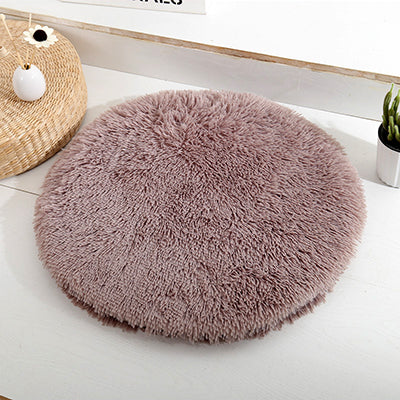 tapis-pour-chat-rond-marron