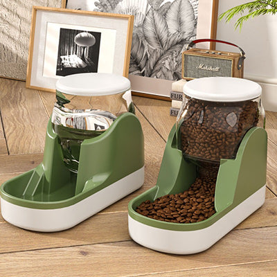 distributeur-croquettes-et-eau-pour-chat-ensemble-vert