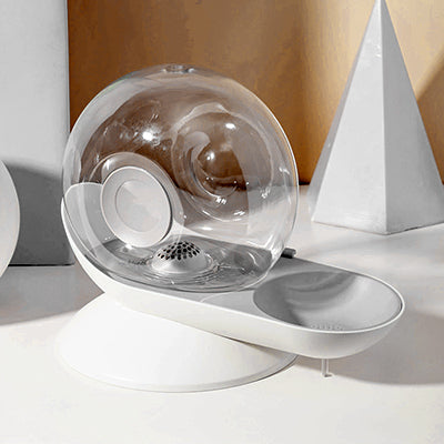 fontaine-eau-pour-chat-escargot-gris-variante