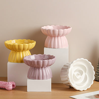gamelle-anti-glouton-chat-en-forme-de-fleur-gamme-sur-socle