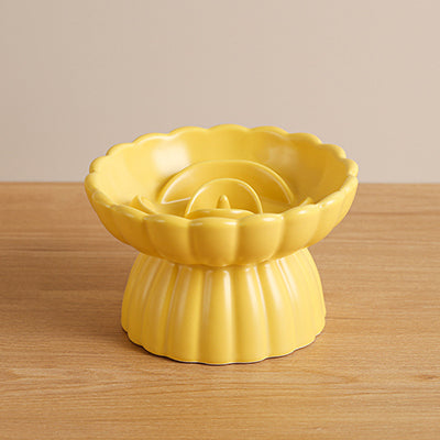 gamelle-anti-glouton-chat-en-forme-de-fleur-jaune