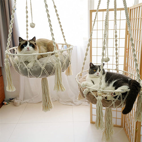 hamac-pour-chat-en-macrame-deux-chats