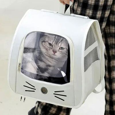 sac-a-dos-chat-pliable-et-ventile-modele-blanc