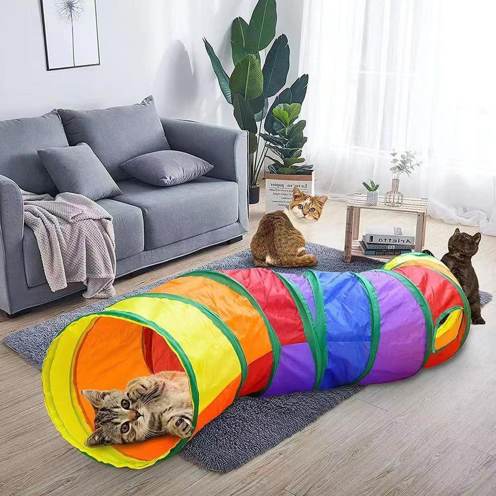 tunnel-pour-chat-cachette