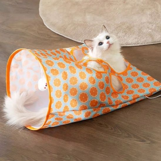 tunnel-pour-chat-pliable-cacher