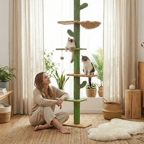 Arbre à chat Cactus | Multi-niveaux