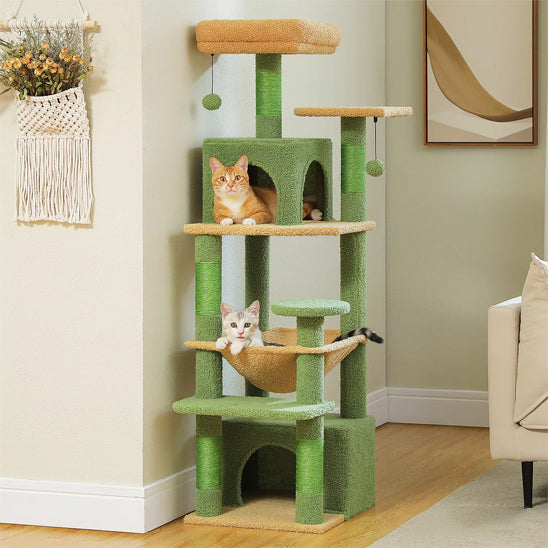 arbre-a-chat-confort-multiple-deux-chats-bien-installes