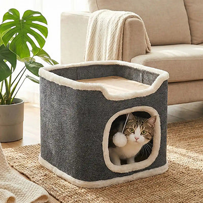 arbre-a-chat-felix-qui-se-cache