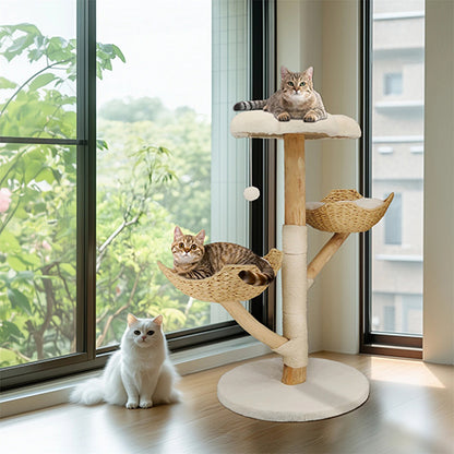 arbre-a-chat-naturel-design-devant-la-fenetre