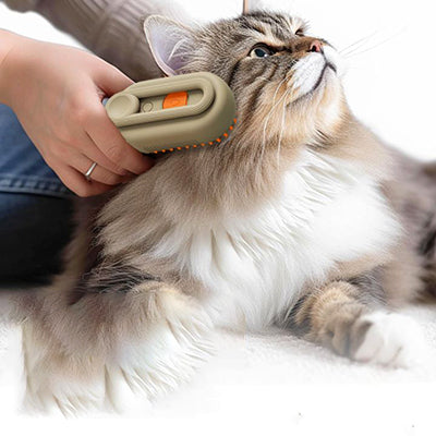 Brosse pour chat à vapeur