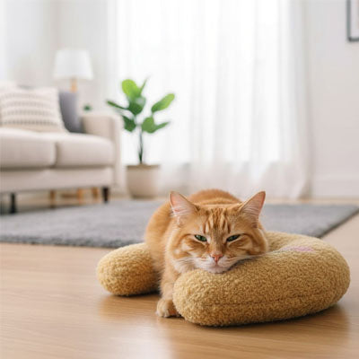 coussin_chat_oreiller_jaune_et_chat_roux