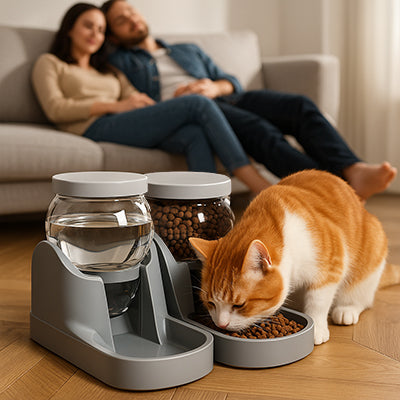 distributeur-croquettes-et-eau-pour-chat-pere-et-mere