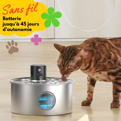 fontaine-a-eau-chat-sans-fil-dure