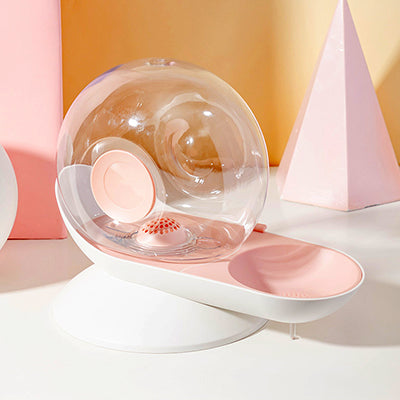 fontaine-eau-pour-chat-escargot-rose