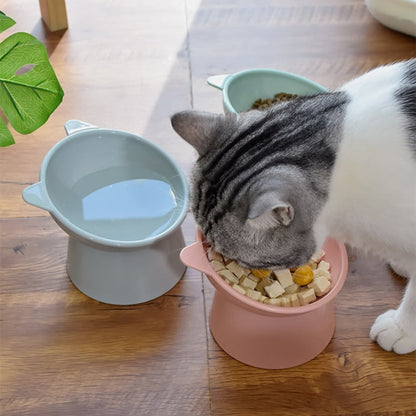 Gamelle chat surélevée inclinée