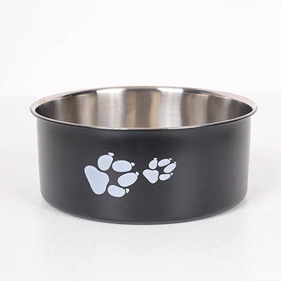 Gamelle en inox pour chat noir