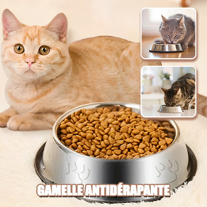 gamelle-pour-chat-inox-antiderapante