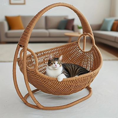 hamac-a-chat-style-panier-chat-patte-dehors