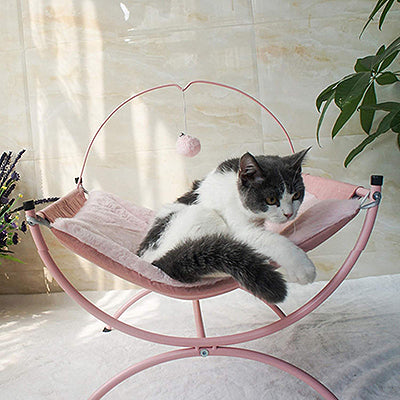 hamac-chat-sureleve-rose-chat-coucher-dedans