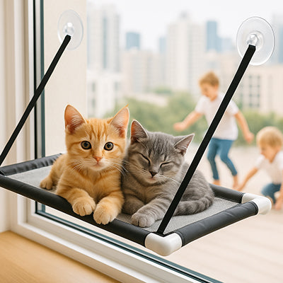 hamac-fenetre-chat-toutes-saisons-deux-chatons-gris-et-roux