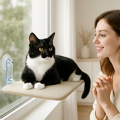 hamac-pour-chat-fenetre-pliable-avec-sa-maitresse