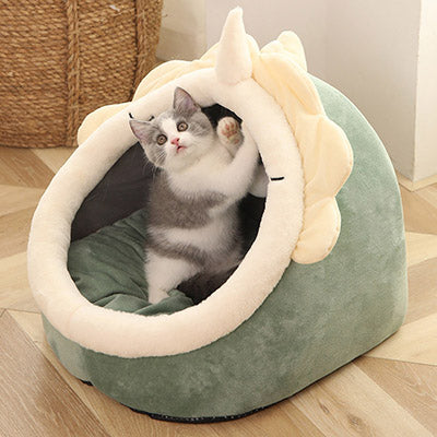 niche-pour-chat-oreille-de-dinosaure