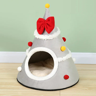 panier-chat-arbre-de-noel-gris