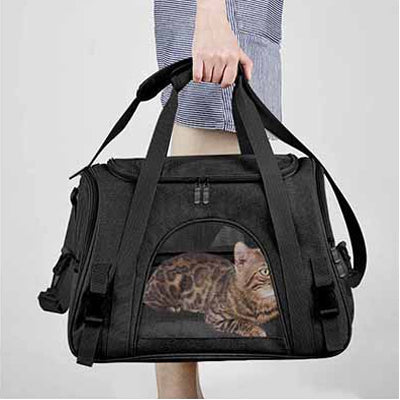 Sac de transport pour chat larges ouvertures
