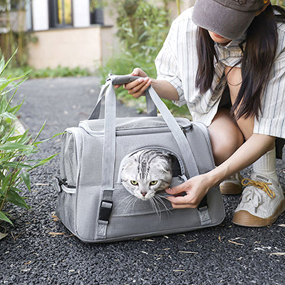 Sac de transport pour chat larges ouvertures